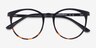 Portrait Black Tortoise PlasticEyeglass Frames from EyeBuyDirect, Closed View