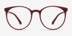 Portrait Matte Red PlasticEyeglass Frames from EyeBuyDirect, Front View