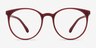 Portrait Matte Red PlasticEyeglass Frames from EyeBuyDirect, Front View