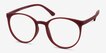 Portrait Matte Red PlasticEyeglass Frames from EyeBuyDirect, Angle View