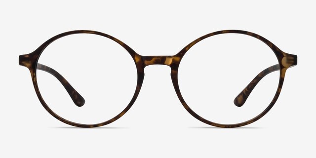 Poetic Matte Tortoise PlastiqueMontures de lunettes de vue d'EyeBuyDirect, Vue de Face