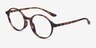 Poetic Matte Tortoise PlastiqueMontures de lunettes de vue d'EyeBuyDirect, Vue d'Angle