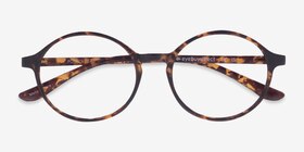 Poetic Matte tortoise Plastique Montures de lunettes de vue d'EyeBuyDirect, Vue Rapprochée