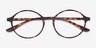Poetic Matte Tortoise PlastiqueMontures de lunettes de vue d'EyeBuyDirect, Vue Rapprochée