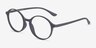 Poetic Matte Black PlastiqueMontures de lunettes de vue d'EyeBuyDirect, Vue d'Angle