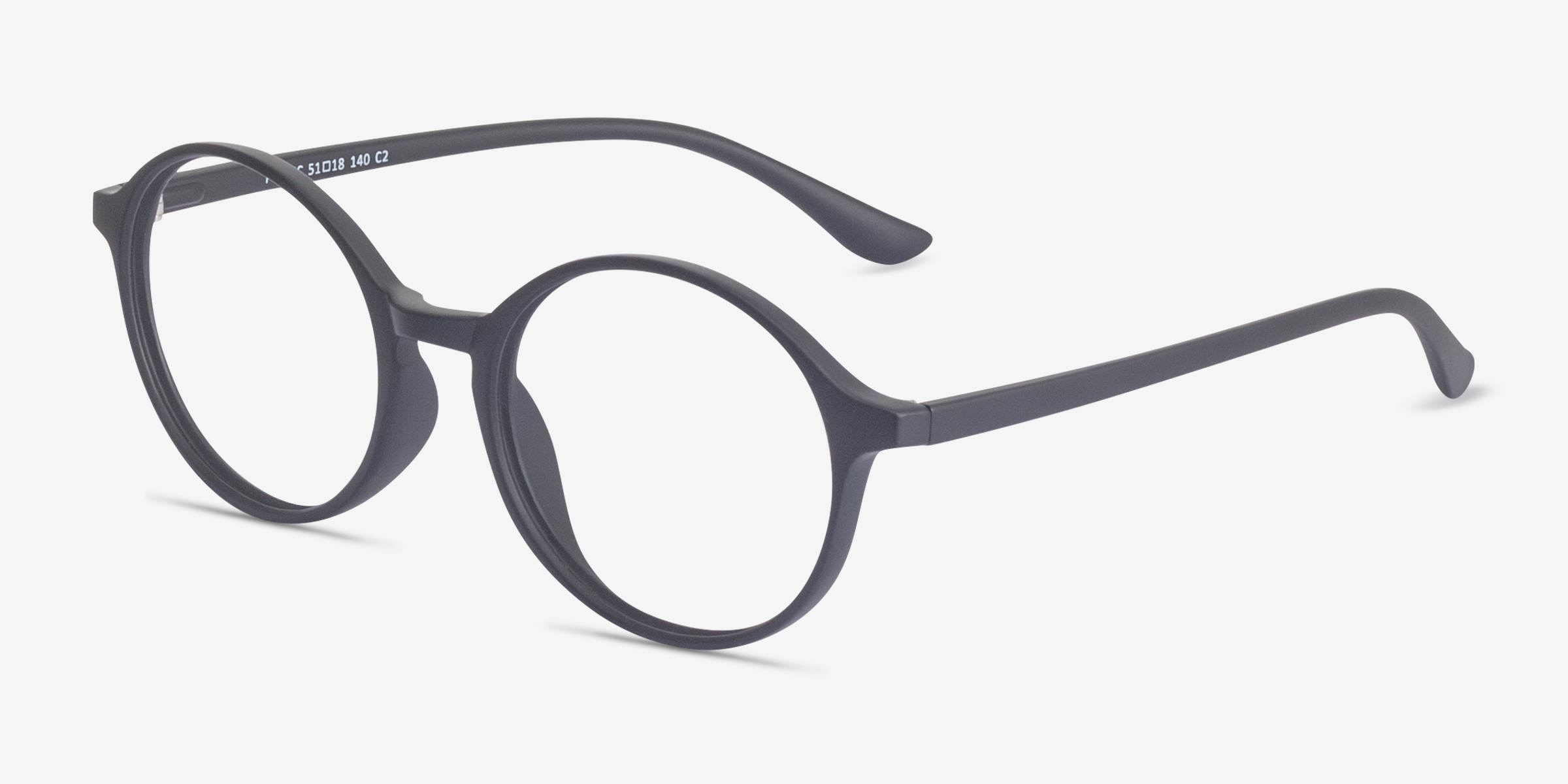 Poetic Round Matte Black Full Rim Eyeglasses | Eyebuydirect