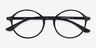 Poetic Matte Black PlastiqueMontures de lunettes de vue d'EyeBuyDirect, Vue Rapprochée