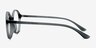 Poetic Matte Gray PlasticEyeglass Frames from EyeBuyDirect, Side View