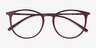 Dialogue Aubergine PlasticEyeglass Frames from EyeBuyDirect, Closed View