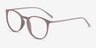 Dialogue Faded Rose PlasticEyeglass Frames from EyeBuyDirect, Angle View