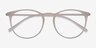 Dialogue Matte Clear PlastiqueMontures de lunettes de vue d'EyeBuyDirect, Vue Rapprochée