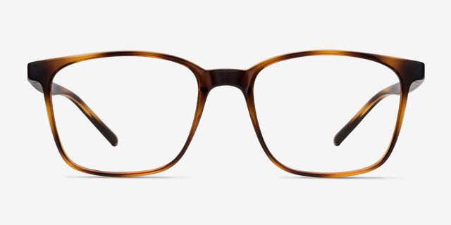 Soul Black Brown PlasticEyeglass Frames from EyeBuyDirect, Front View