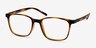 Soul Black Brown PlasticEyeglass Frames from EyeBuyDirect, Angle View