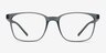 Soul Gris PlastiqueMontures de lunettes de vue d'EyeBuyDirect, Vue de Face