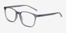 Soul Gris PlastiqueMontures de lunettes de vue d'EyeBuyDirect, Vue d'Angle