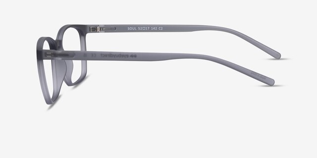 Soul Gris PlastiqueMontures de lunettes de vue d'EyeBuyDirect, Vue de Côté