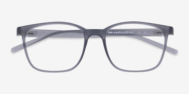Soul Gris PlastiqueMontures de lunettes de vue d'EyeBuyDirect, Vue Rapprochée