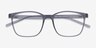 Soul Gris PlastiqueMontures de lunettes de vue d'EyeBuyDirect, Vue Rapprochée