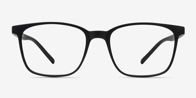 Soul Black PlasticEyeglass Frames from EyeBuyDirect, Front View