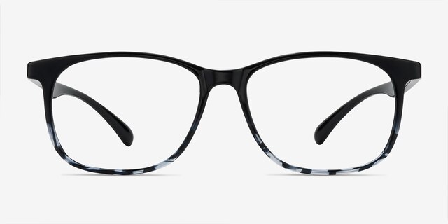 Character Black Navy PlasticEyeglass Frames from EyeBuyDirect, Front View