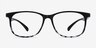 Character Black Navy PlasticEyeglass Frames from EyeBuyDirect, Front View