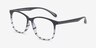 Character Black Navy PlasticEyeglass Frames from EyeBuyDirect, Angle View