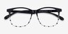 Character Black Navy PlasticEyeglass Frames from EyeBuyDirect, Closed View