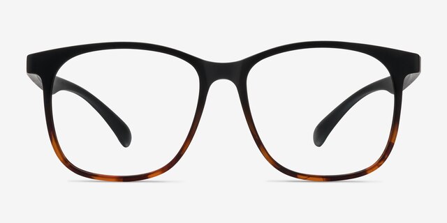 Character Black Tortoise PlastiqueMontures de lunettes de vue d'EyeBuyDirect, Vue de Face