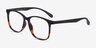 Character Black Tortoise PlastiqueMontures de lunettes de vue d'EyeBuyDirect, Vue d'Angle