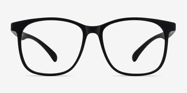 Character Matte Black Plastic Eyeglass Frames