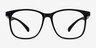 Character Matte Black PlastiqueMontures de lunettes de vue d'EyeBuyDirect, Vue de Face