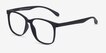 Character Matte Black PlasticEyeglass Frames from EyeBuyDirect, Angle View