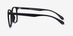 Character Matte Black PlasticEyeglass Frames from EyeBuyDirect, Side View