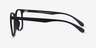 Character Matte Black PlastiqueMontures de lunettes de vue d'EyeBuyDirect, Vue de Côté
