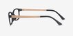 Clover Black & Apricot PlasticEyeglass Frames from EyeBuyDirect, Side View