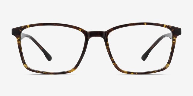 Northern Golden Tortoise PlasticEyeglass Frames from EyeBuyDirect, Front View