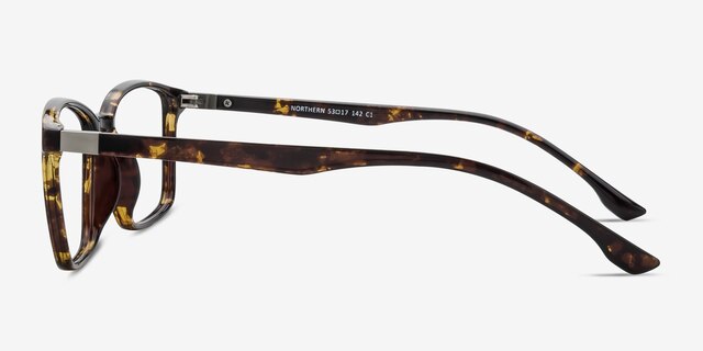 Northern Golden Tortoise PlasticEyeglass Frames from EyeBuyDirect, Side View