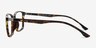 Northern Golden Tortoise PlasticEyeglass Frames from EyeBuyDirect, Side View
