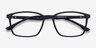 Northern Matte Navy PlasticEyeglass Frames from EyeBuyDirect, Closed View