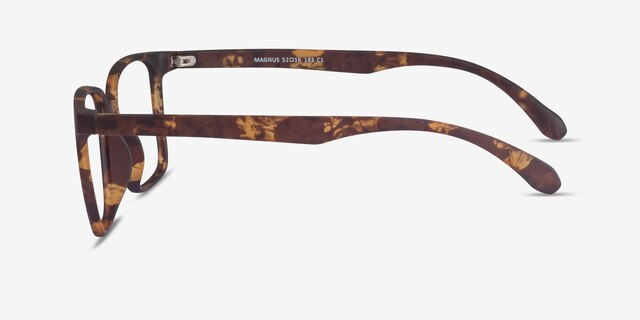 Magnus Matte Tortoise PlasticEyeglass Frames from EyeBuyDirect, Side View