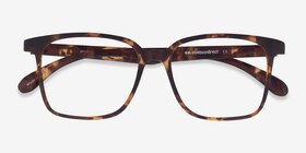 Magnus Matte Tortoise Plastique Montures de lunettes de vue d'EyeBuyDirect, Vue Rapprochée