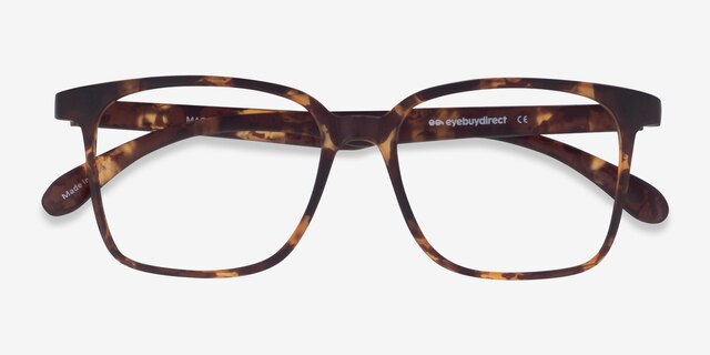 Magnus Matte Tortoise PlasticEyeglass Frames from EyeBuyDirect, Closed View