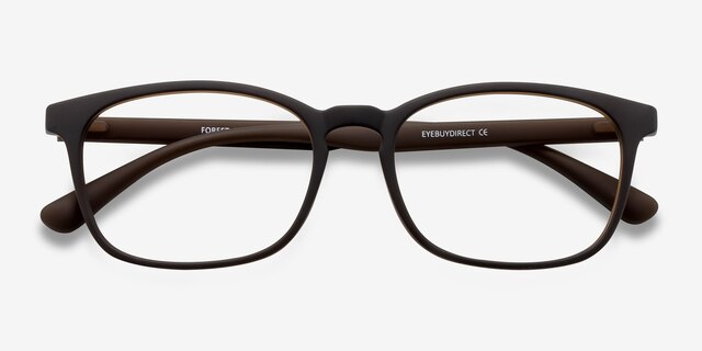 Forest Matte Brown PlasticEyeglass Frames from EyeBuyDirect, Closed View