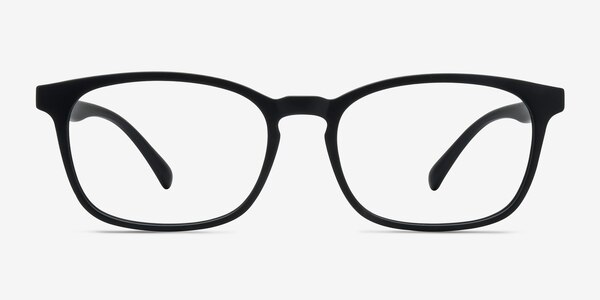Forest Matte Black Plastic Eyeglass Frames