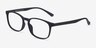 Forest Matte Black PlastiqueMontures de lunettes de vue d'EyeBuyDirect, Vue d'Angle