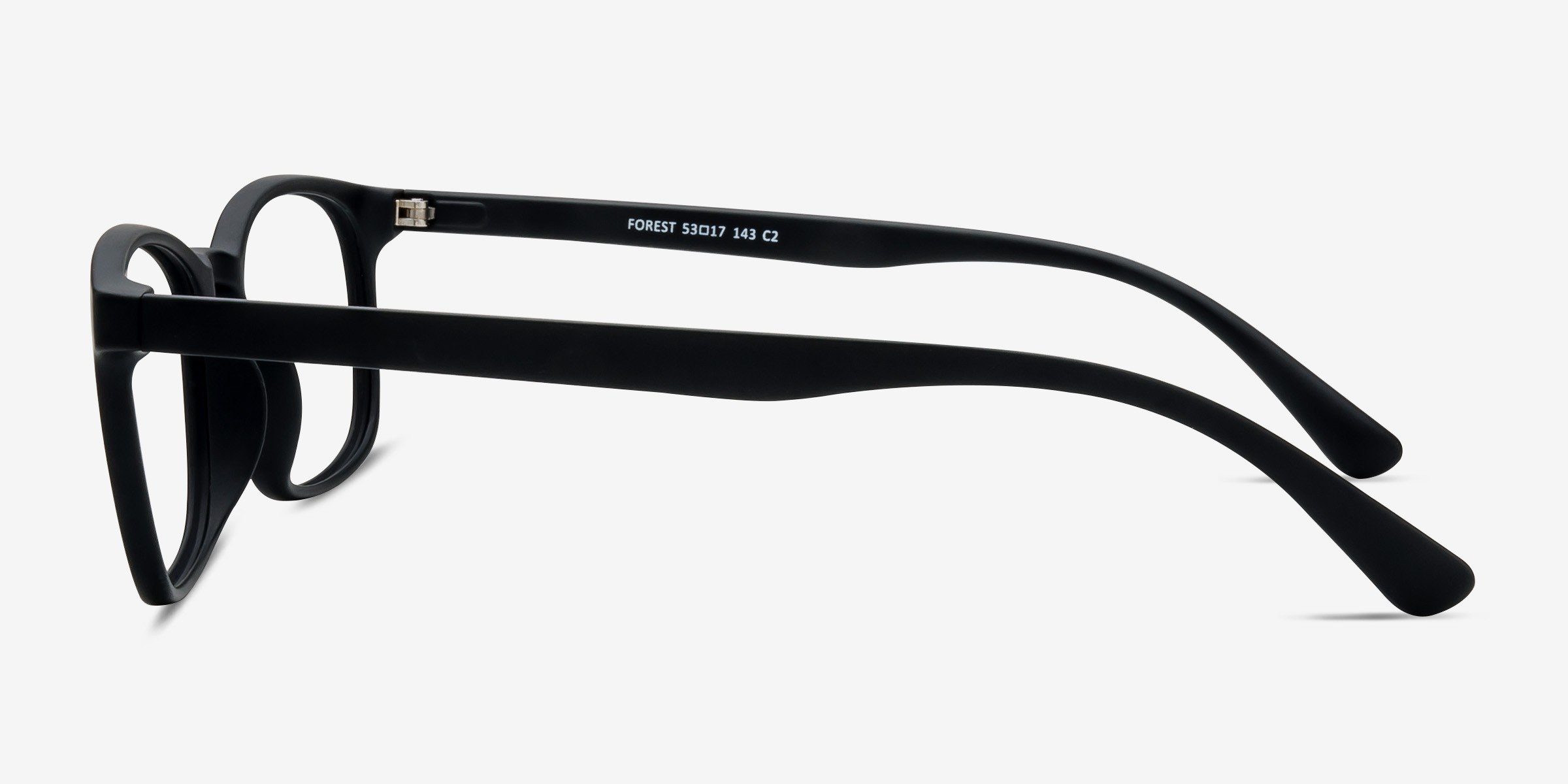Forest Rectangle Matte Black Full Rim Eyeglasses | Eyebuydirect