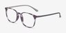 Cheer Swirled Gray PlastiqueMontures de lunettes de vue d'EyeBuyDirect, Vue d'Angle