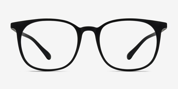 Cheer Matte Black Plastic Eyeglass Frames