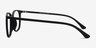 Cheer Matte Black PlasticEyeglass Frames from EyeBuyDirect, Side View