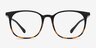 Cheer Black Tortoise PlasticEyeglass Frames from EyeBuyDirect, Front View